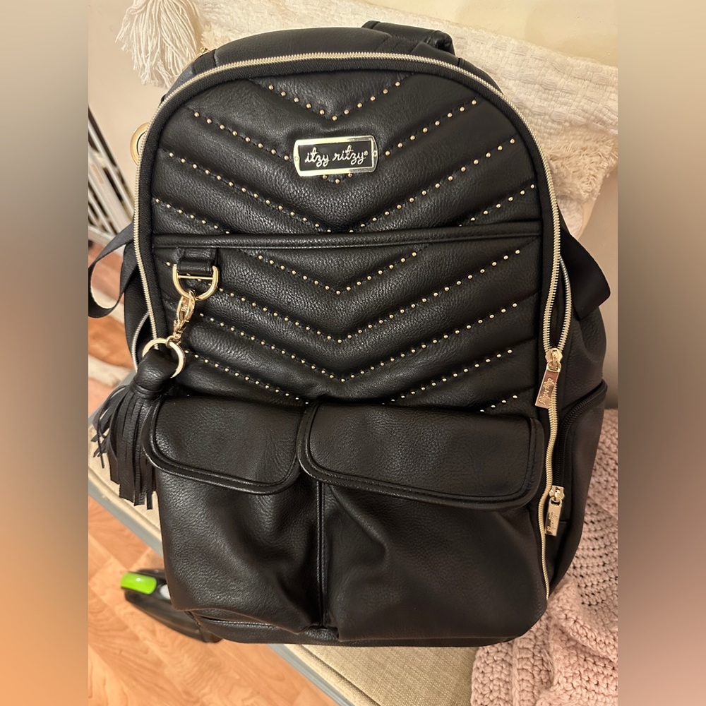 Black Itzy Ritzy Boss Diaper Bag